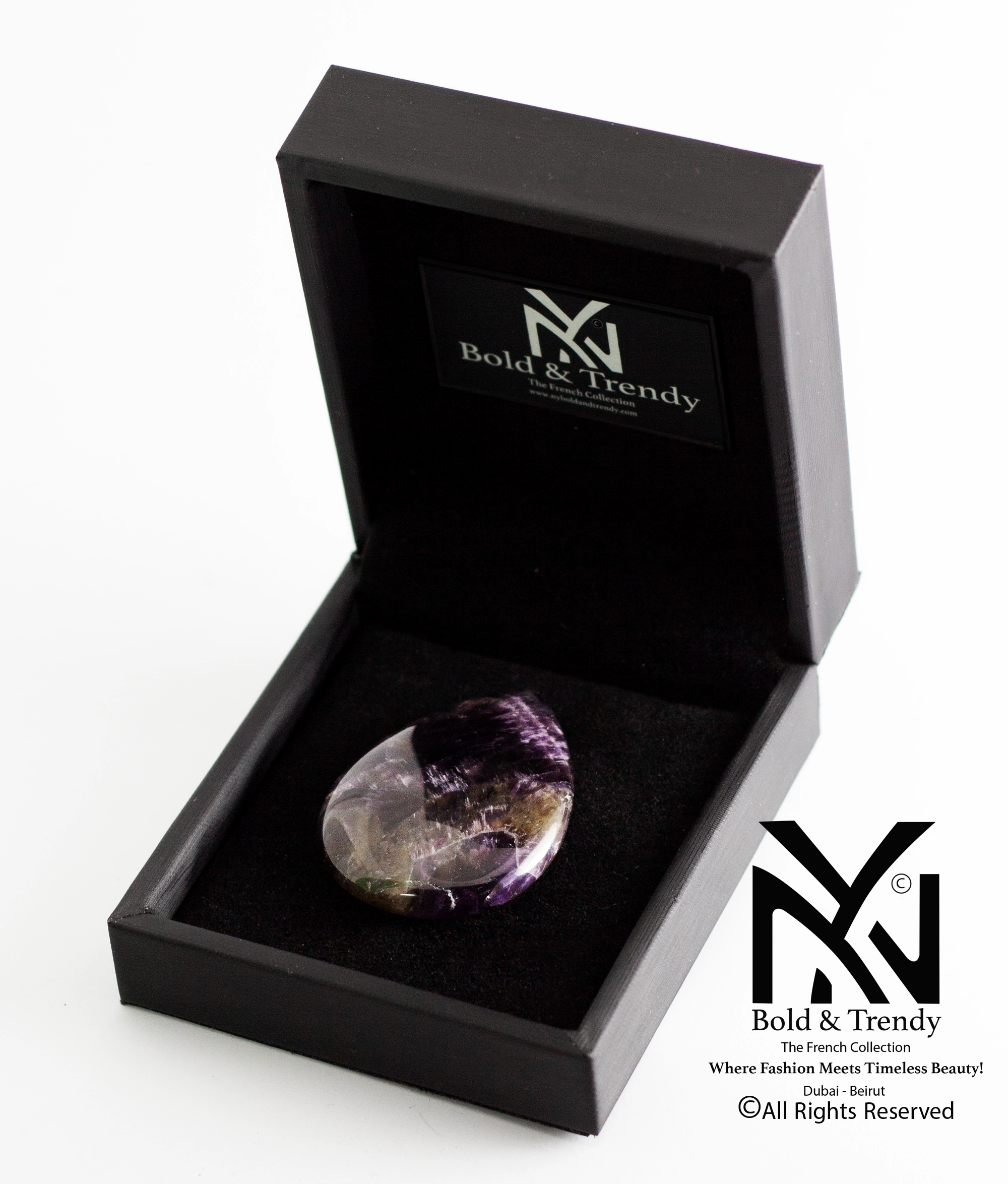 Amethyst Oval Power Stone 1